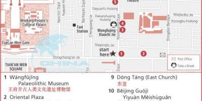 Wangfujing سٹریٹ نقشہ