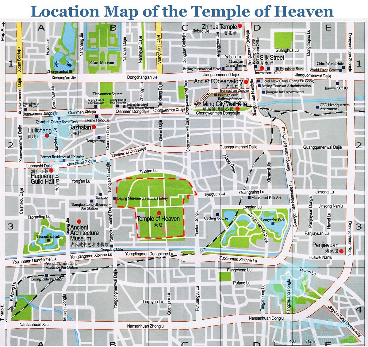 نقشہ کے آسمان کے مندر 