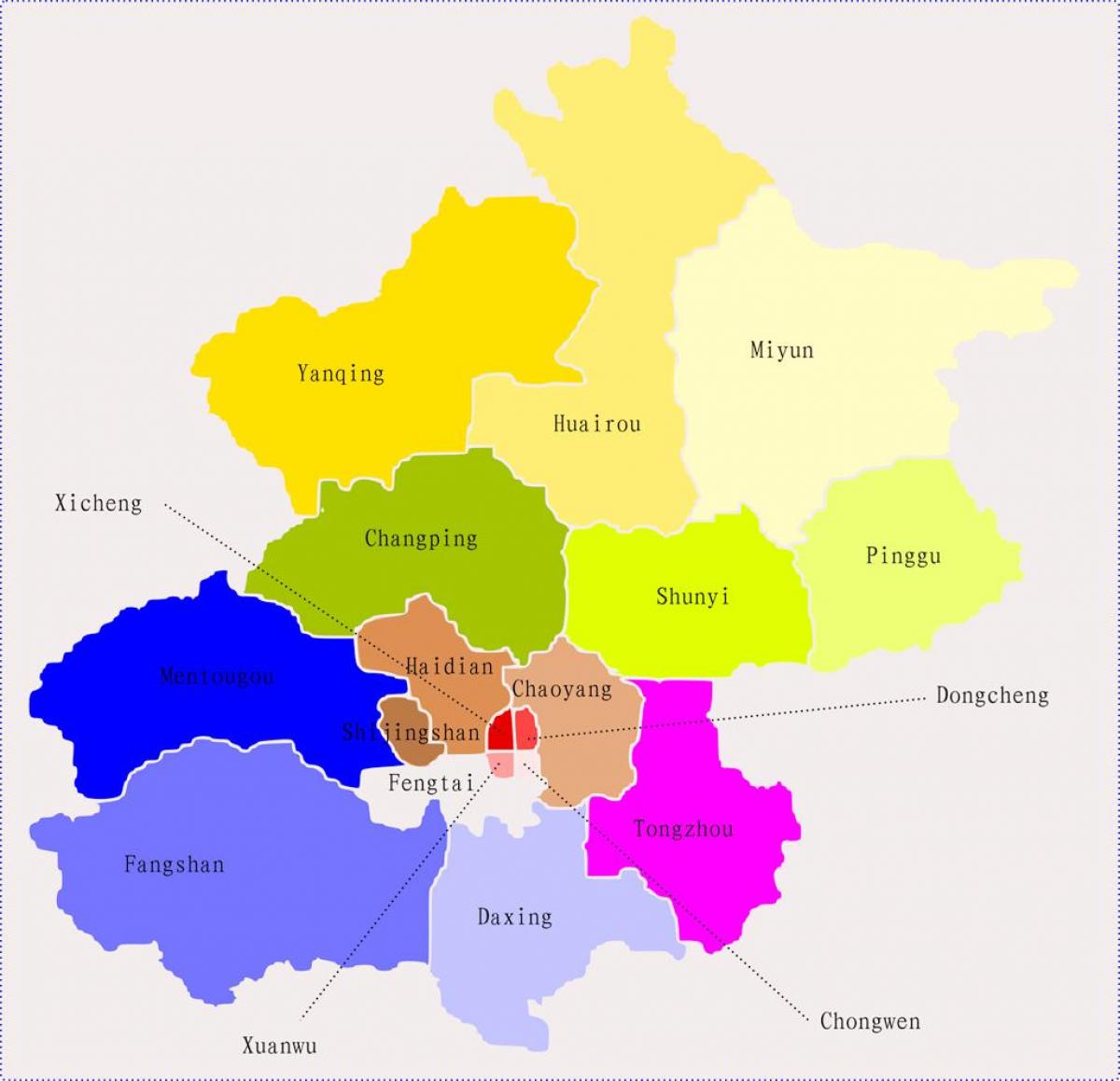 پیکنگ چین کا نقشہ