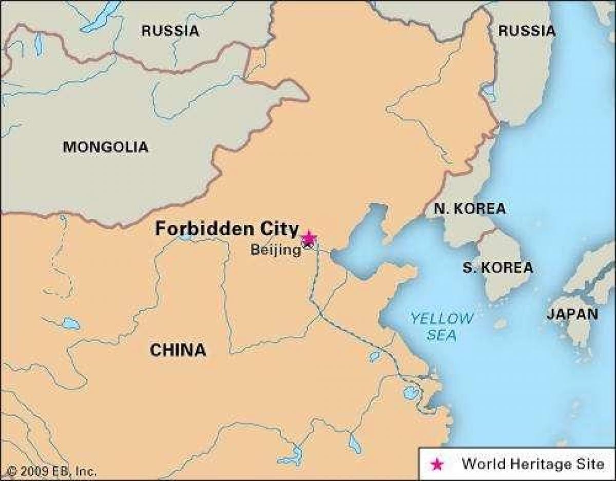 حرام سٹی چین کا نقشہ