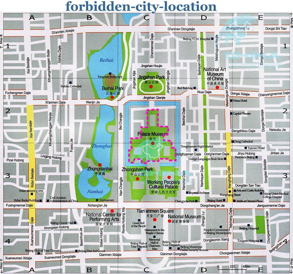 نقشہ کے حرام شہر کا نقشہ تفصیلی