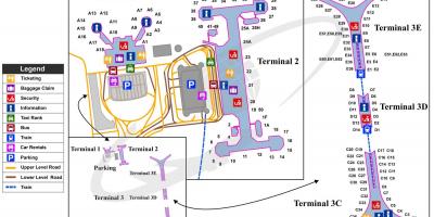 بیجنگ کے ہوائی اڈے کا نقشہ