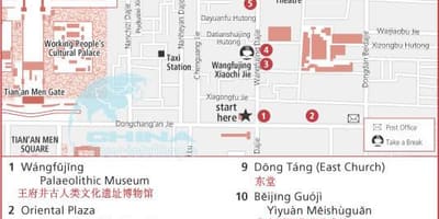 Wangfujing سٹریٹ نقشہ