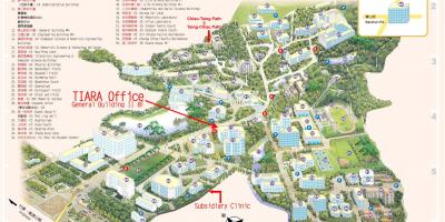 سنگھوا یونیورسٹی کے کیمپس کا نقشہ